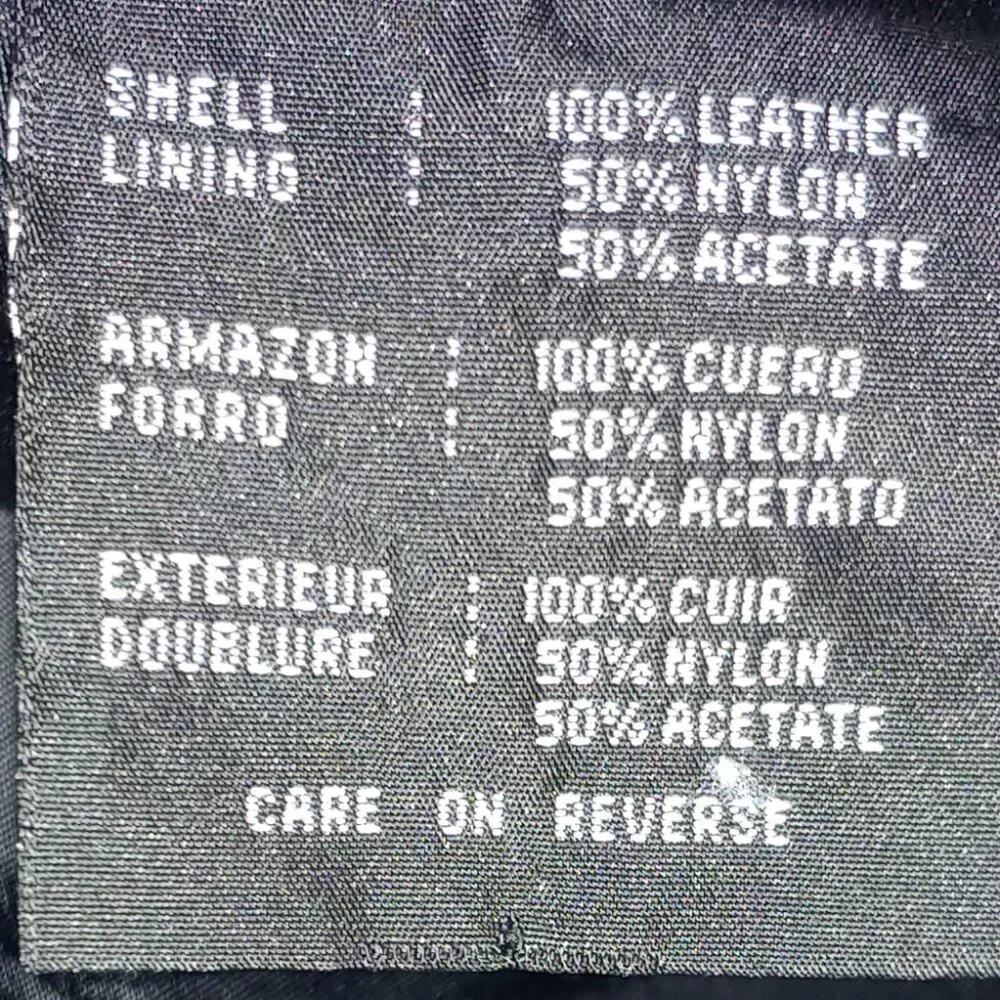 Reaction by Kenneth Cole Black Leather Full Zip Belted Jacket Size L